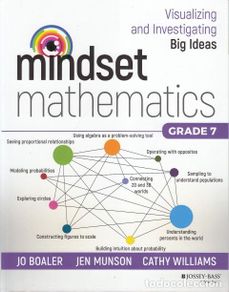 Libros: Mindset Mathematics: Visualizing and Investigating Big Ideas, Grade 7 - BOALER, JO; MUNSON, JEN; WIL